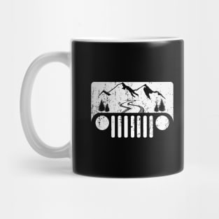 Adventure Jeep CJ Off Road Trip, Funny Camping Jeep Adventuring Gift for Jeepers Mug